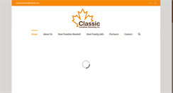 Desktop Screenshot of classiccanadianhomestay.com